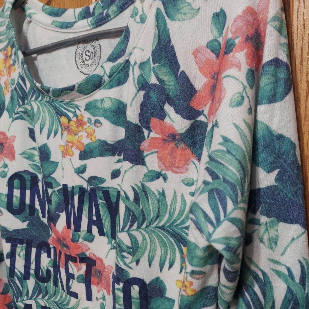 SO Authentic American Heritage Small Pullover Fleecy Sweater‎ Ticket to Paradise - Picture 3 of 9
